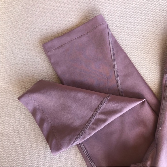 Nike Dri-Fit Workout Dusty Rose Drawstring Side Pockets Capri Leggings XS - Picture 14 of 14